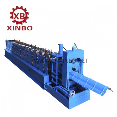 Automatic steel tile cutting machine Galvanized Ridge cap zinc roofing sheet roll forming machine